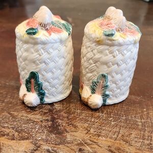 Vintage Longrich Autumn Salt And Pepper Shakers